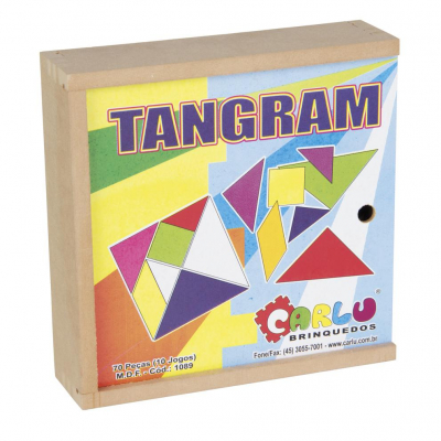 Tangram - MDF 70 Peças - 10 Jogos