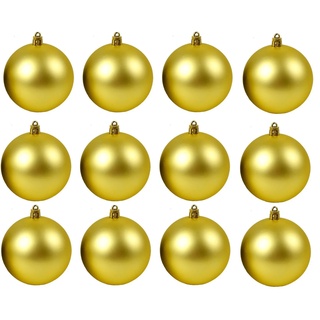 Bola Para Árvore De Natal 8cm Dourada 8un Decoração NATAL Bolas Natalinas  GT3 AutoParts NATAL