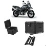 Bauleto Traseiro Roncar 35 Litros + Base de Fixacao para Moto Suzuki Dl 650/1000 V-Strom Aluminio Preto