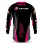 Kit Equipamento Conjunto Trilha Motocross Ad Store X Rosa Jett Evolution 2