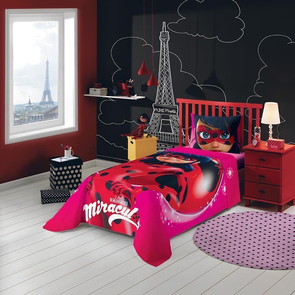 Jogo de cama Miraculous: As Aventuras de Ladybug 3 Peças 059101 | Lepper