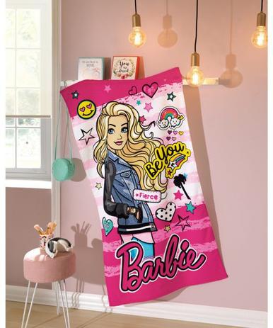 Toalha De Banho Barbie Dohler Aveludada 100% Algodão 70x130cm