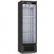 Expositor Refrigerado de Bebidas Vertical Refrimate Preto 400L - 220V