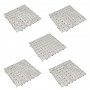 Kit 5 Estrados Modulares Della Plast Branco 3,0 x 50