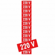 Placa 220v PS75 (1,5x3,6cm) - 13 Unidades