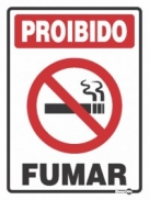 Placa Proibido Fumar PS100 (20x15cm)