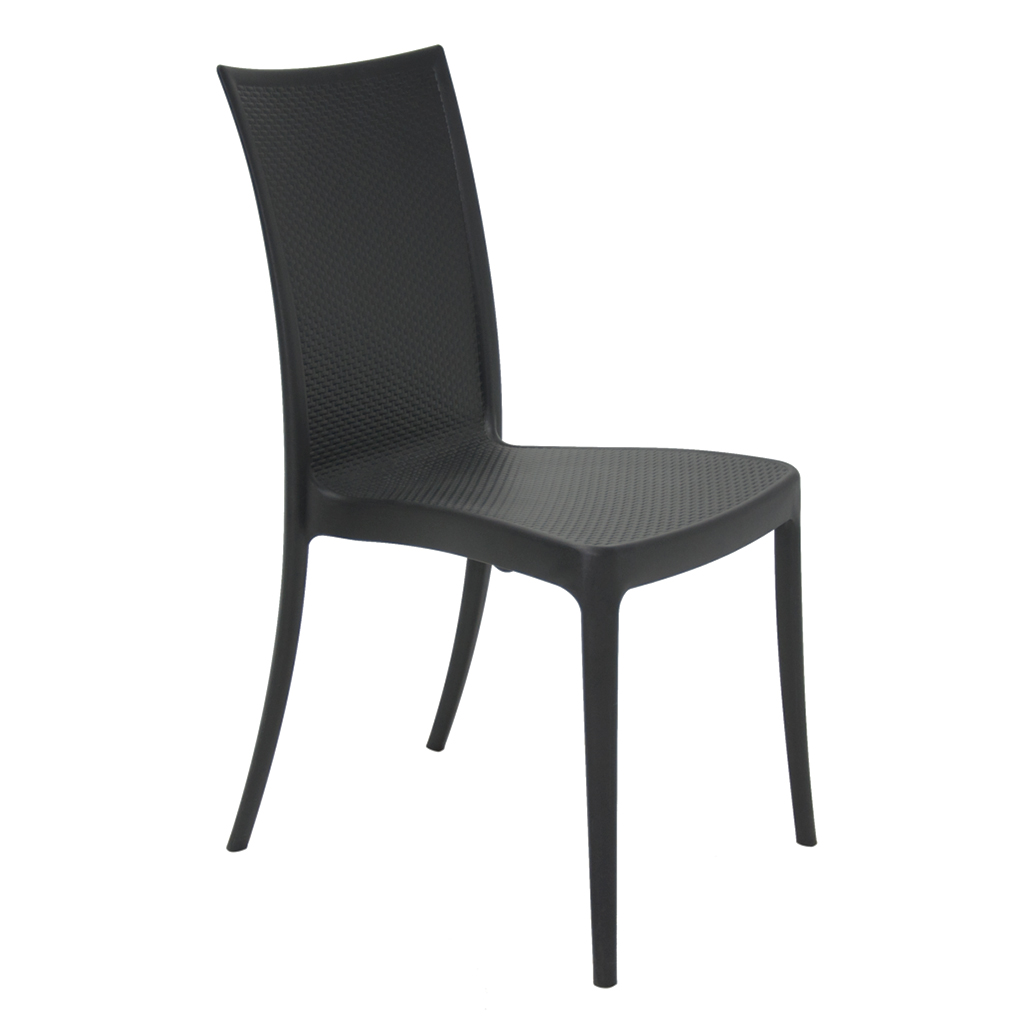 Cadeira Em Polipropileno Laura Rattan 88x44,5x55,5cm Tramontina - Preto