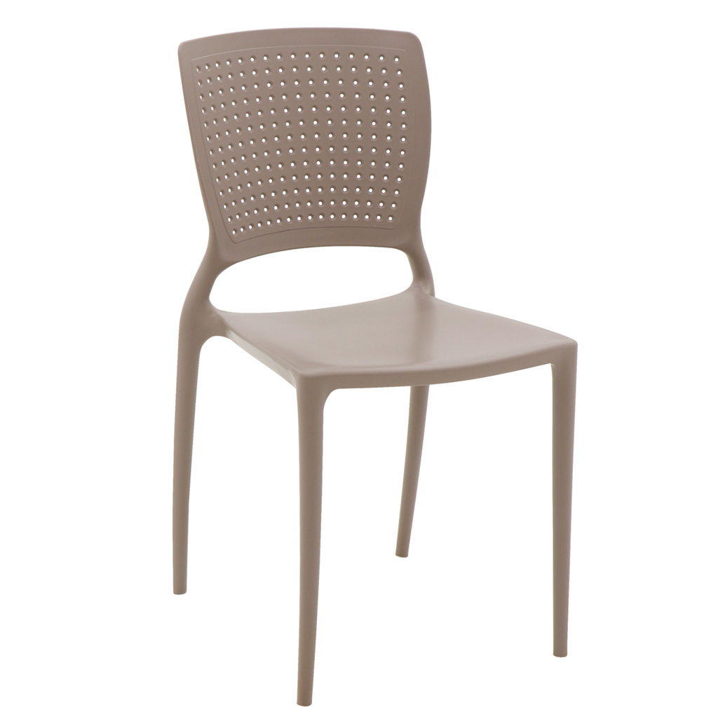 Cadeira em Polipropileno Safira Summa 84x43x52cm Tramontina - Camurça