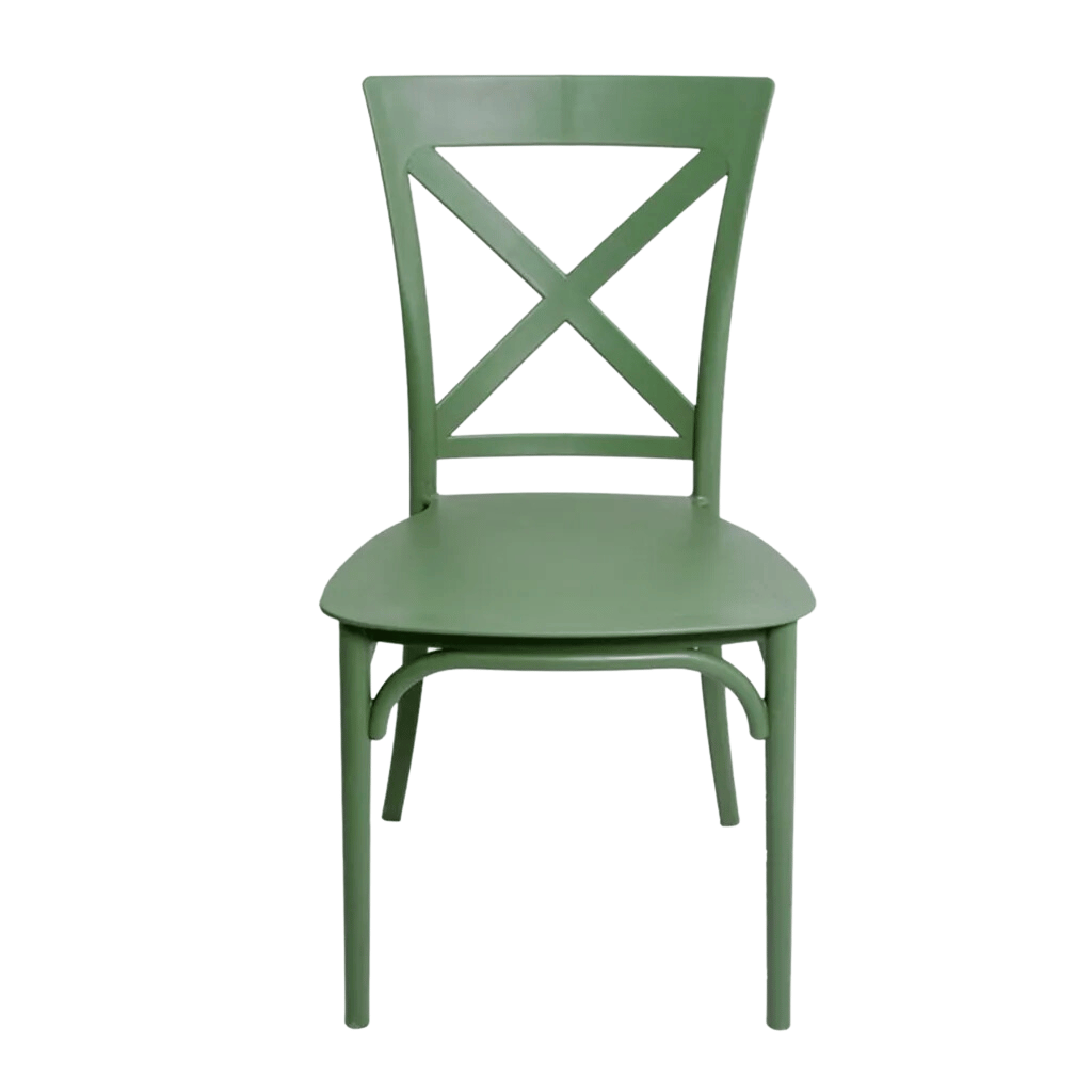 Kit 10 Cadeiras Robust Cross Forte Plástico Verde