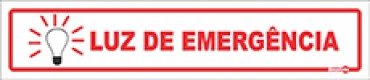Placa Luz de Emergência PS120 (6,5x30cm)