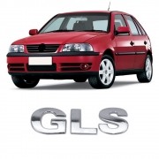 Emblema Cromado GLS Gol Parati Saveiro G3 G4 1999 a 2013 Santana