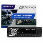 Radio FM MP3 Player Bluetooth Automotivo entrada USB / SD / AUX P2