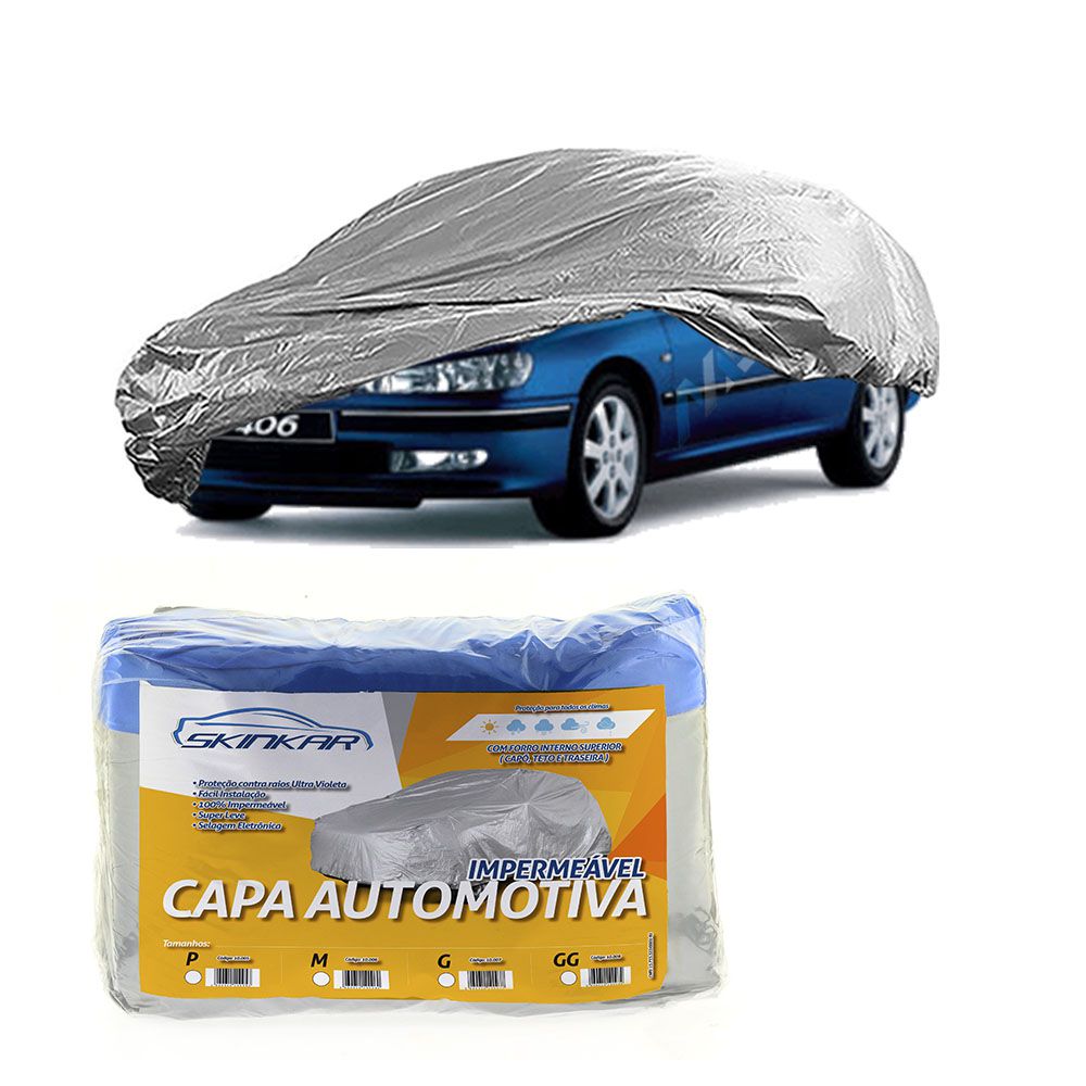 Capa Protetora 406 com Forro 100% Impermeavel para Cobrir Carro