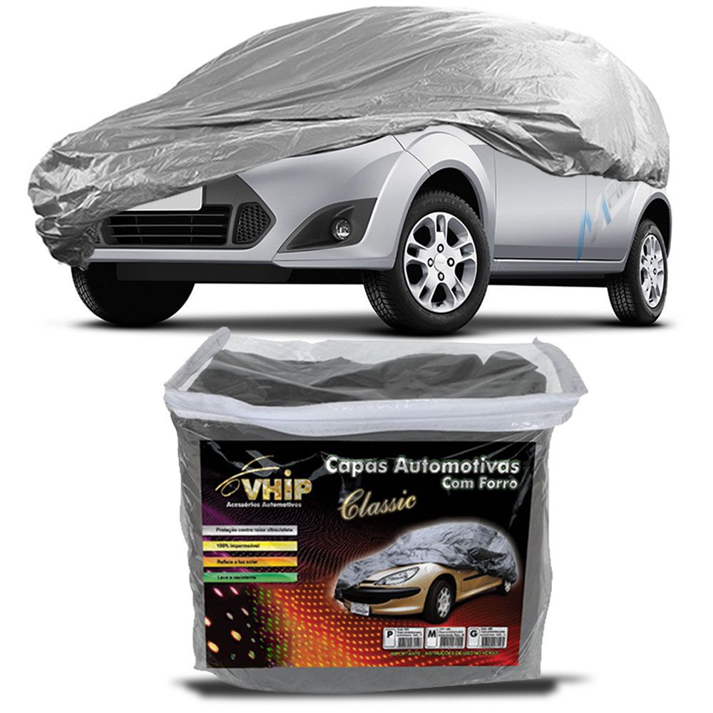 Capa Protetora Fiesta Hatch com Forro 100% Impermeavel para Cobrir Carro