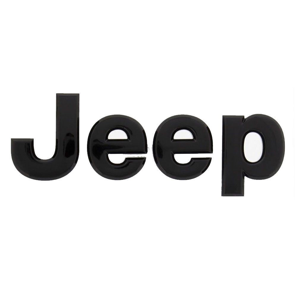 Kit Adesivo Preto Fosco e Emblema Preto Capô Jeep Renegade 2016 Até 2020