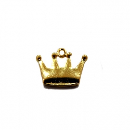 Pingente Coroa I dourada- PTD040