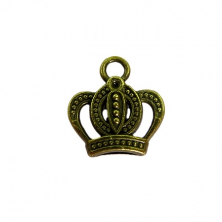 Pingente Coroa I ouro velho (10 unidades)- PTO033