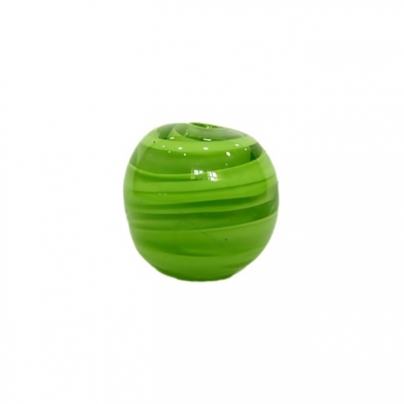 Bola de murano GG verde pistache mesclado- MU017