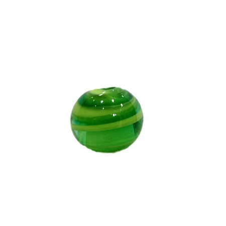 Bola de murano M verde/ amarelo- MU103