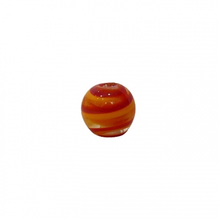 Bola de murano P laranja/ vermelho (10 unidades)- MU120