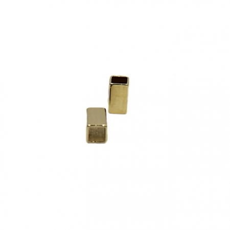 Entremeio Dourado Mini retangulo ED020-50 peças