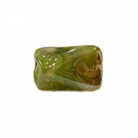Facetado de murano G verde pistache irisado- MU559