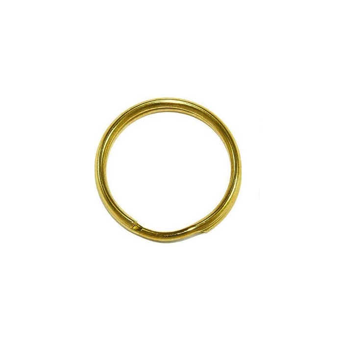 Argola de chaveiro lisa dourada s/ corrente (20 unidades)- ARD002