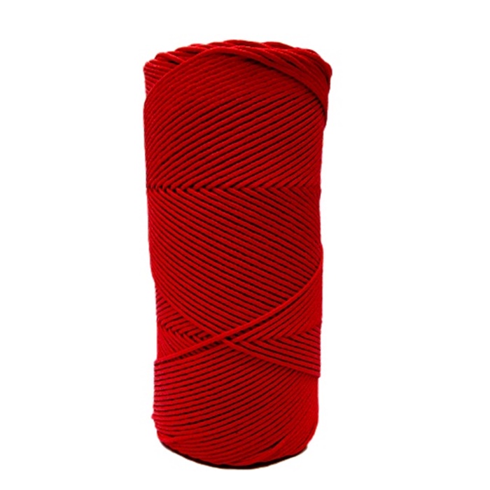 Cordão encerado fino vermelho  (7716) 10mts- CDF025