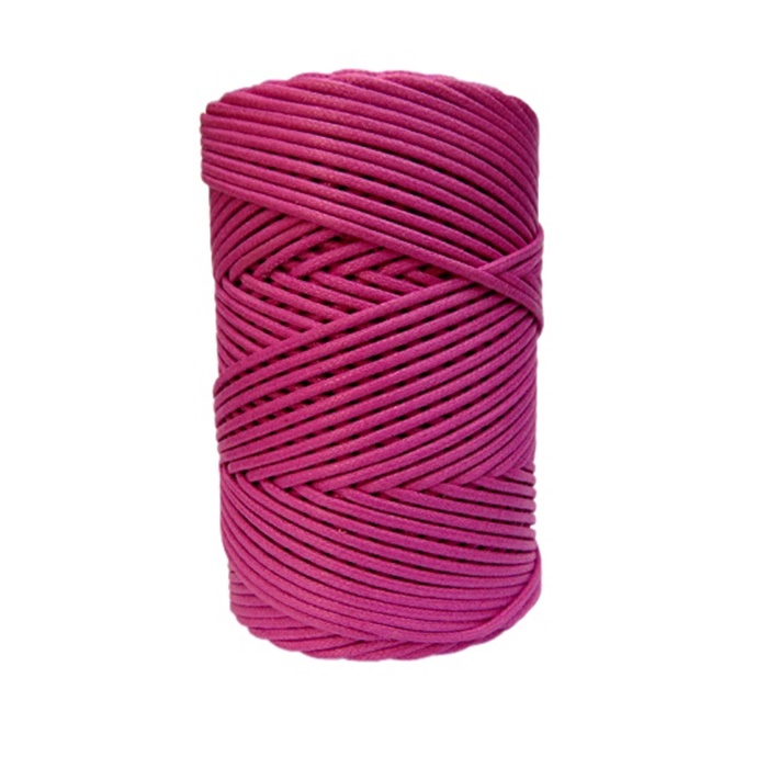 Cordão encerado grosso pink (7725)- CDG025 ATACADO