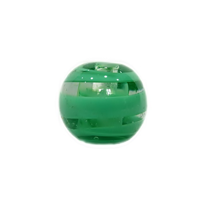 Bola de murano GG verde médio- MU028