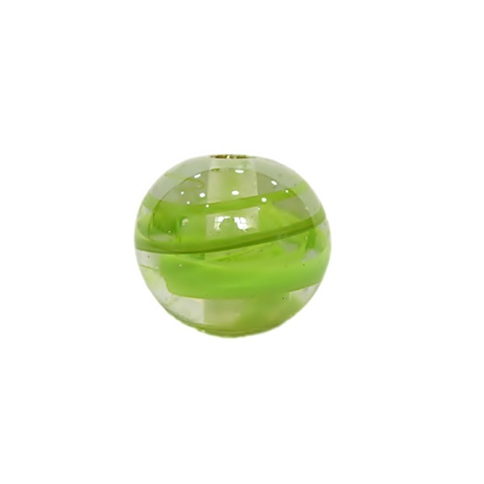 Bola de murano GG verde pistache irisado- MU029