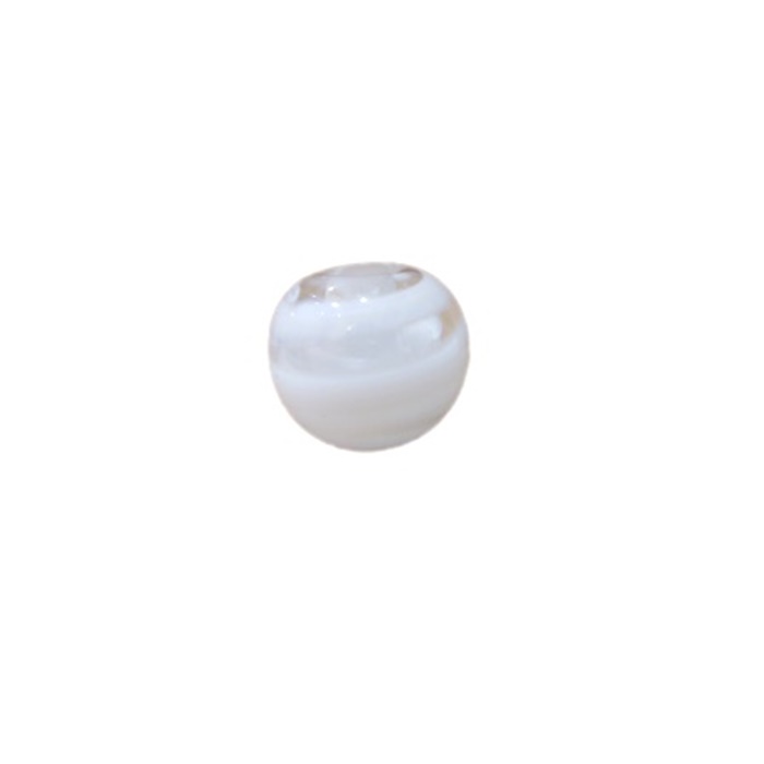 Bola de murano P branco (10 unidades)- MU115