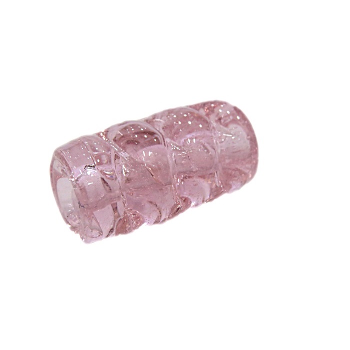 Firma de murano mola GG rosa transparente- FM145
