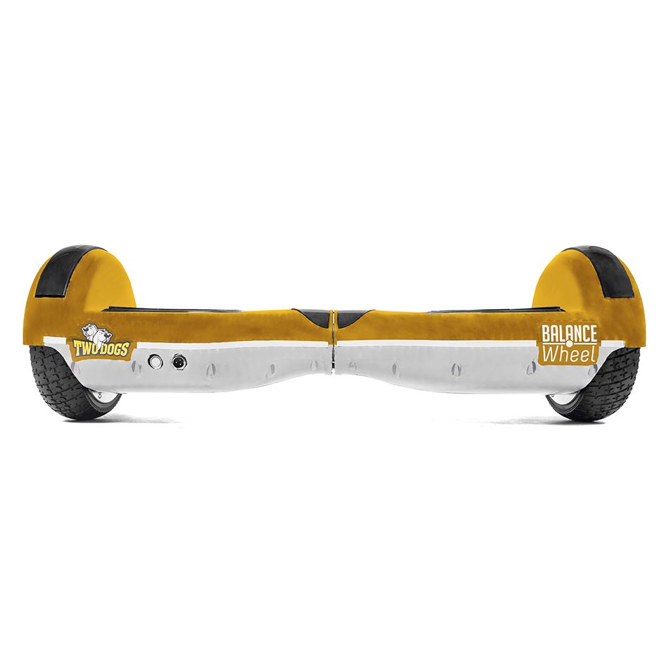 Hoverboard Balance Wheel Amarelo e Branco Two Dogs