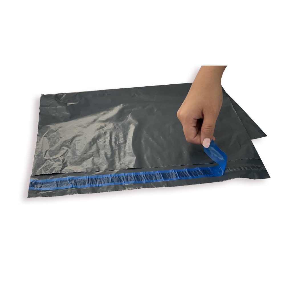 Envelope plástico lacre segurança correios sedex 12x18cm Cinza