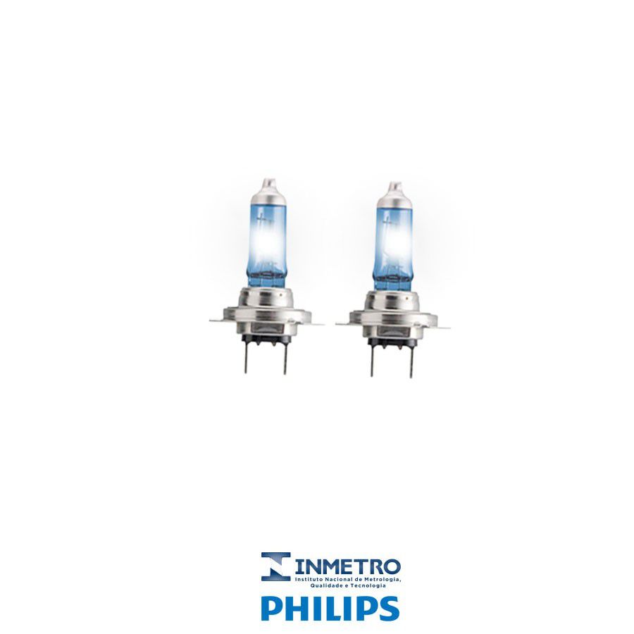 Lâmpadas Farol Baixo Kia Carens 2009-2013 H7 CrystalVision Philips
