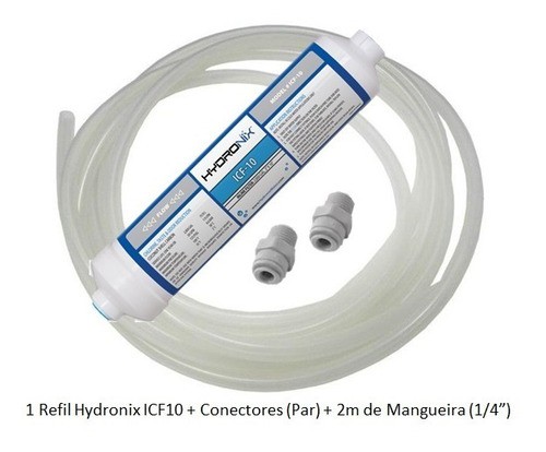 - Refil Hydronix + Conectores + 2m Mangueira  - Pensou Filtros