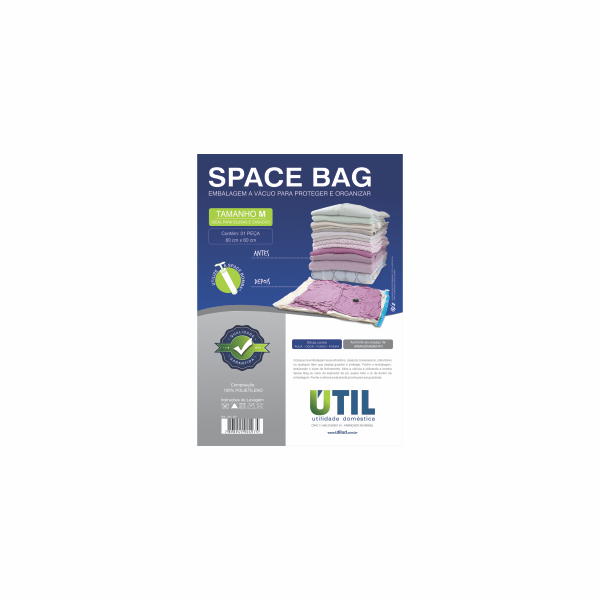 Saco Organizador a Vácuo Util - Space Bag Tamanho M - Pensou Filtros