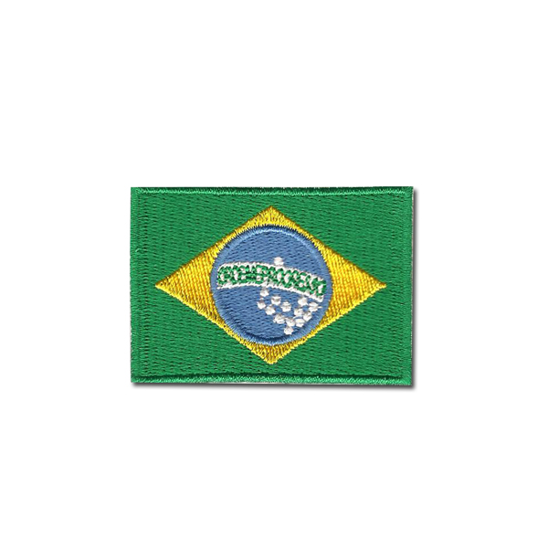 Bordado Termocolante Bandeira do Brasil