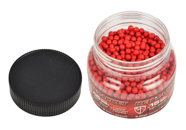 Esferas plásticas BBs Red Jacket Calibre 6 mm 0,15g 2000un