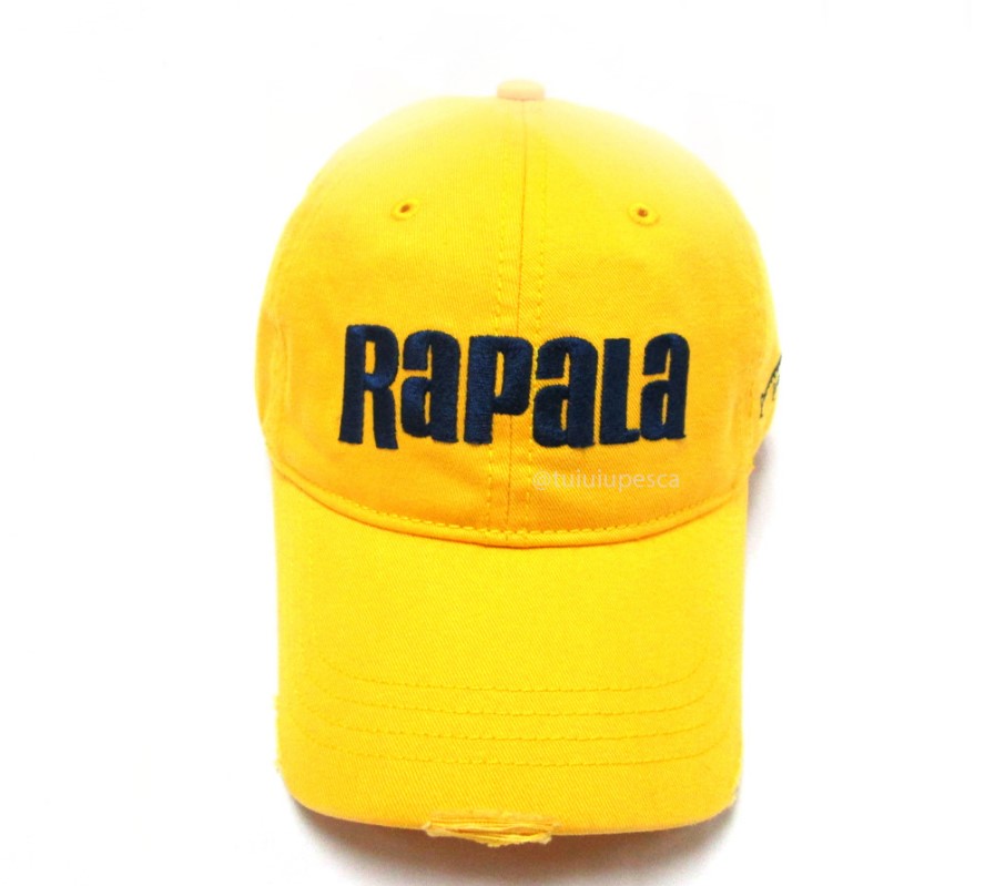Boné Logo Rapala - Amarelo e Azul Marinho