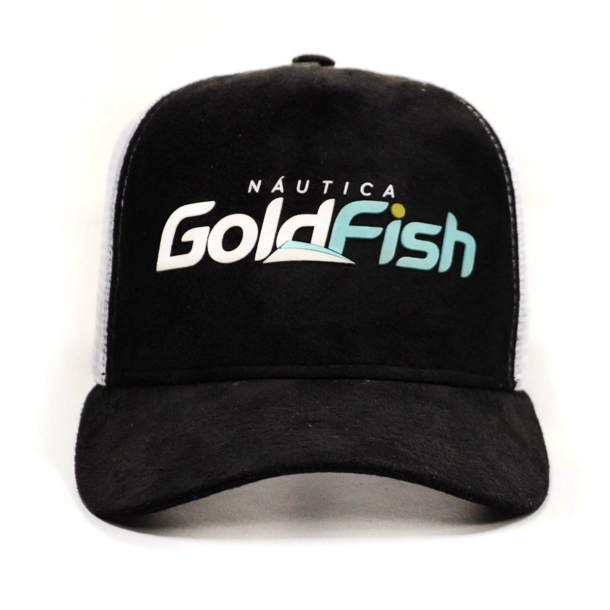 Boné Nautica Gold Fish Premium Black Snapback Copa Alta