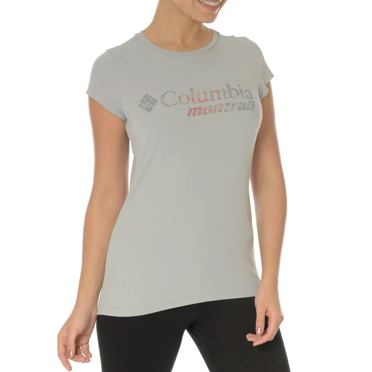 Camiseta Columbia Feminina Neblina Montrail Manga Curta Sport White