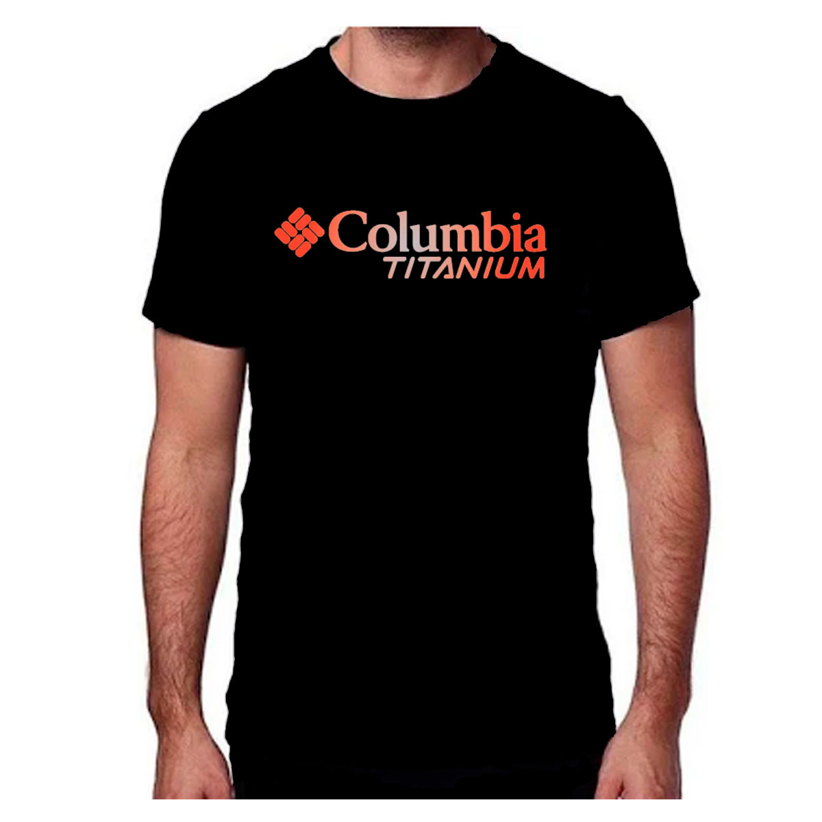 Camiseta Masculina Columbia Neblina Titanium Burst MC Preto