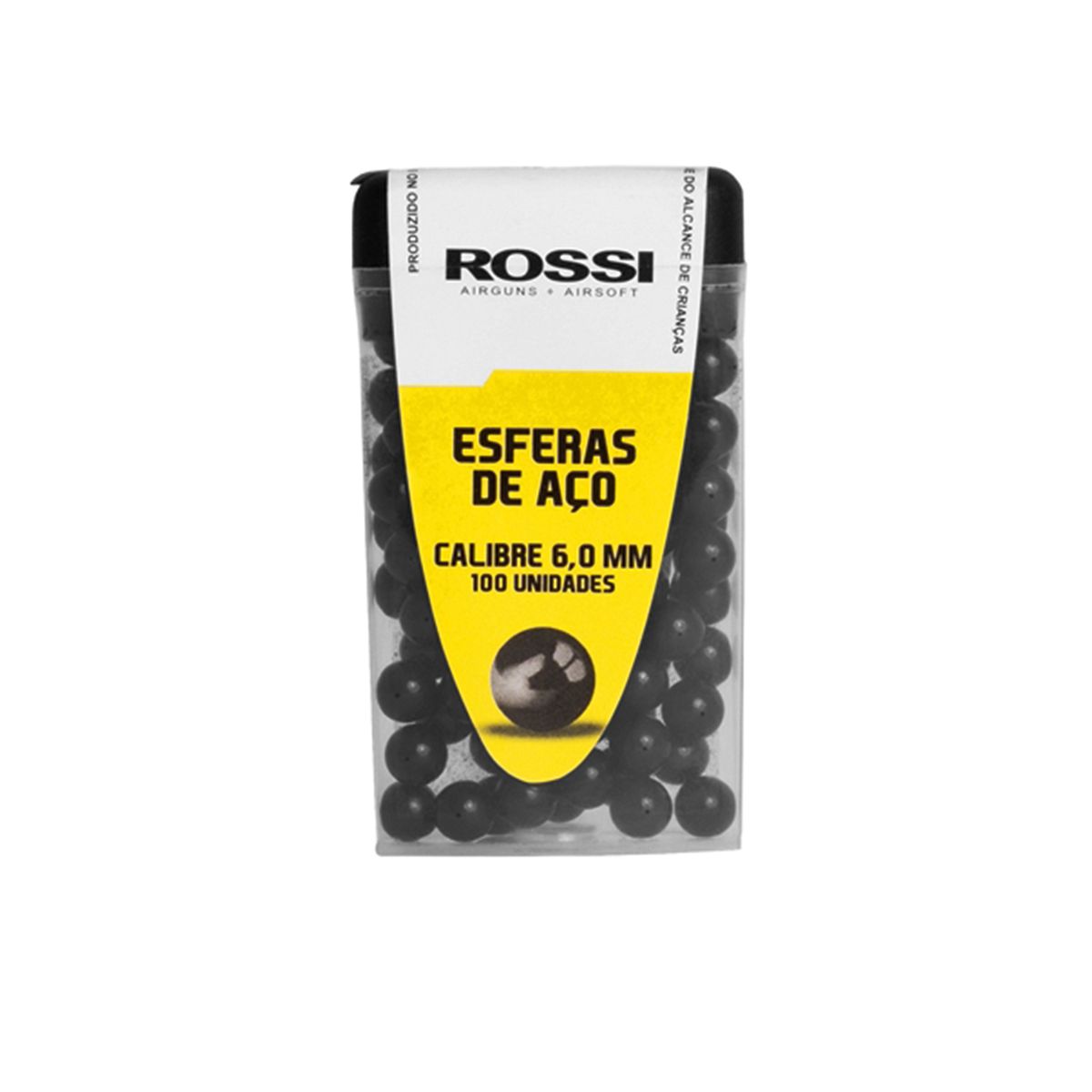 Esferas de Aço Rossi Black 6,0mm - 100 Unidades