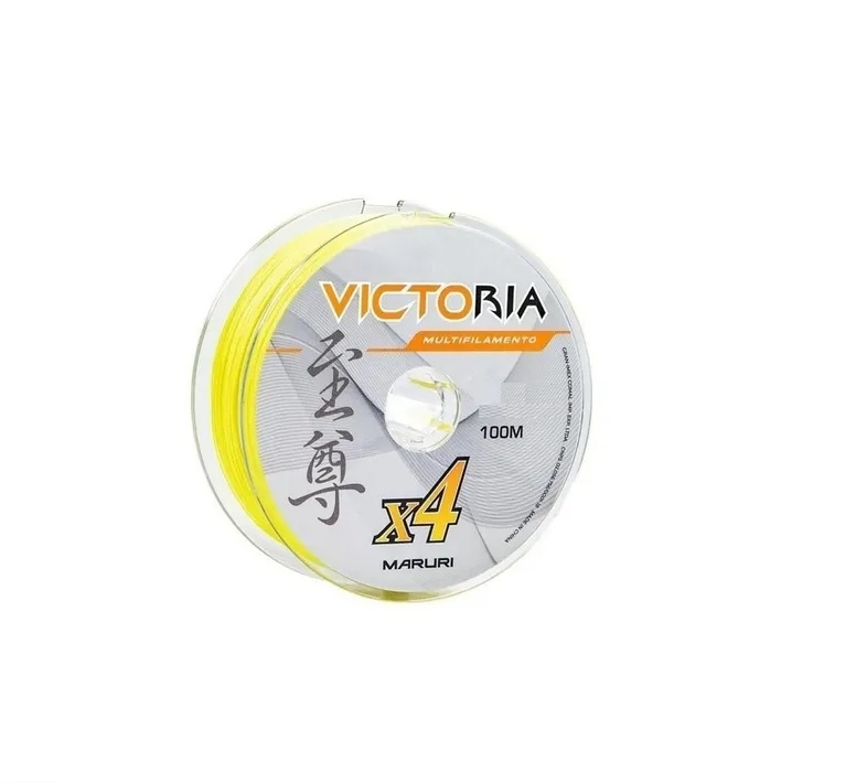 Linha Multifilamento Maruri Victoria 4X 100m Amarelo -  0,18 24lb