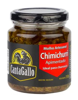Molho Artesanal Chimichurri Cantagallo com Pimenta 160g