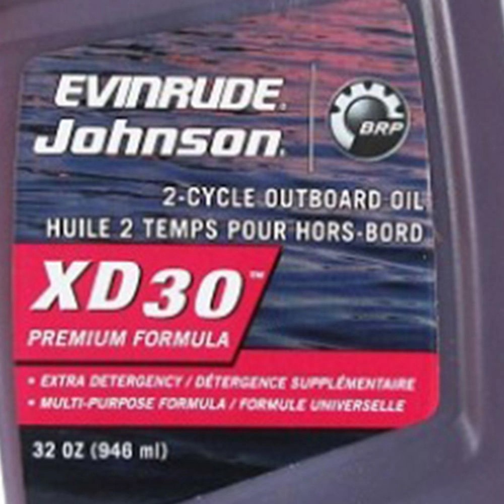 Óleo Lubrificante Náutico XD-30 Para Motor 2 Tempos Evinrude Johnson - 946ml