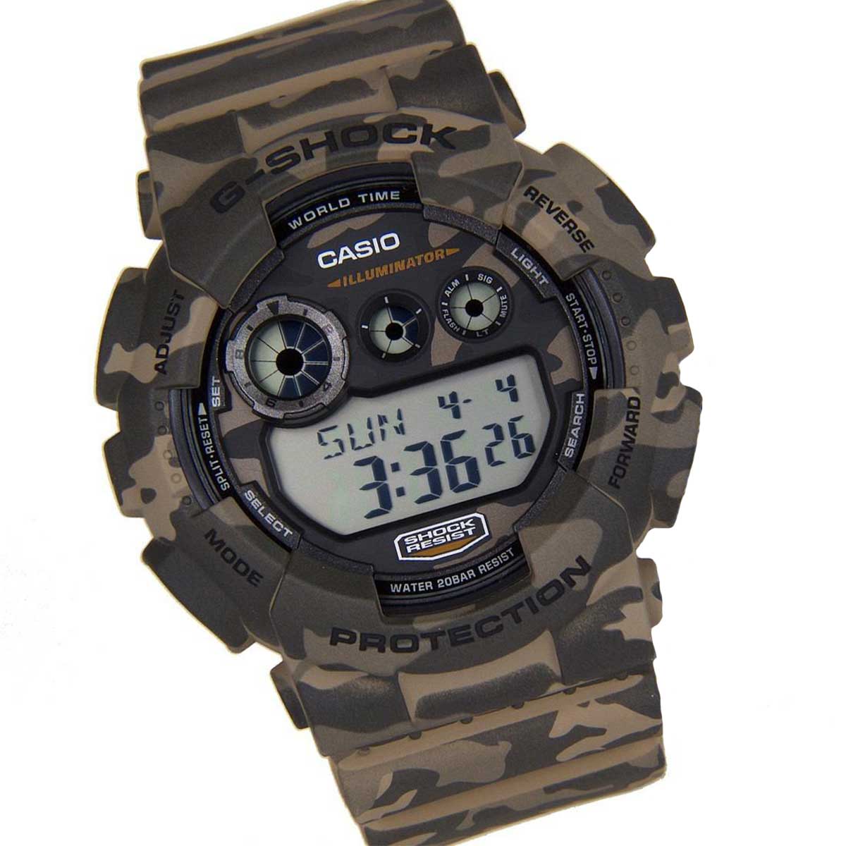 Relógio de Pulso Casio G-Shock Digital camuf GD-120CM-5DR