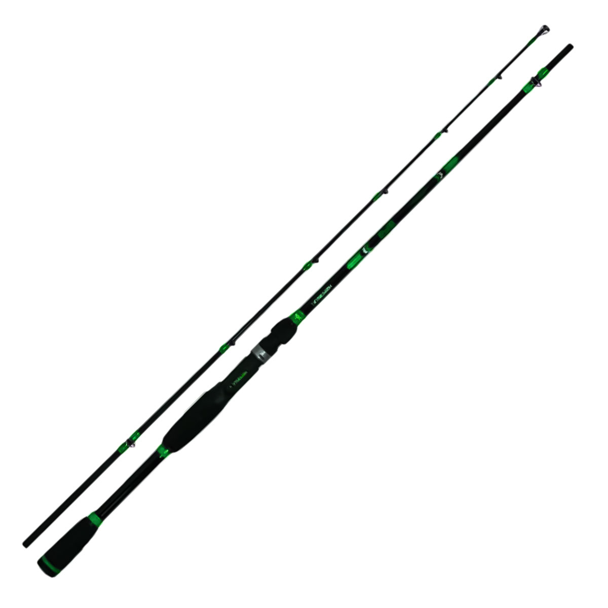 Vara Plusfish Spin para Molinete 1,68m 15-30lb 50-90g Ação Média Preto/Verde